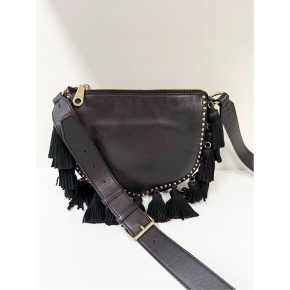 Rebecca Minkoff Handbags - Rebecca Minkoff Small Multi Tassel Studded Crossbody Saddle Bag